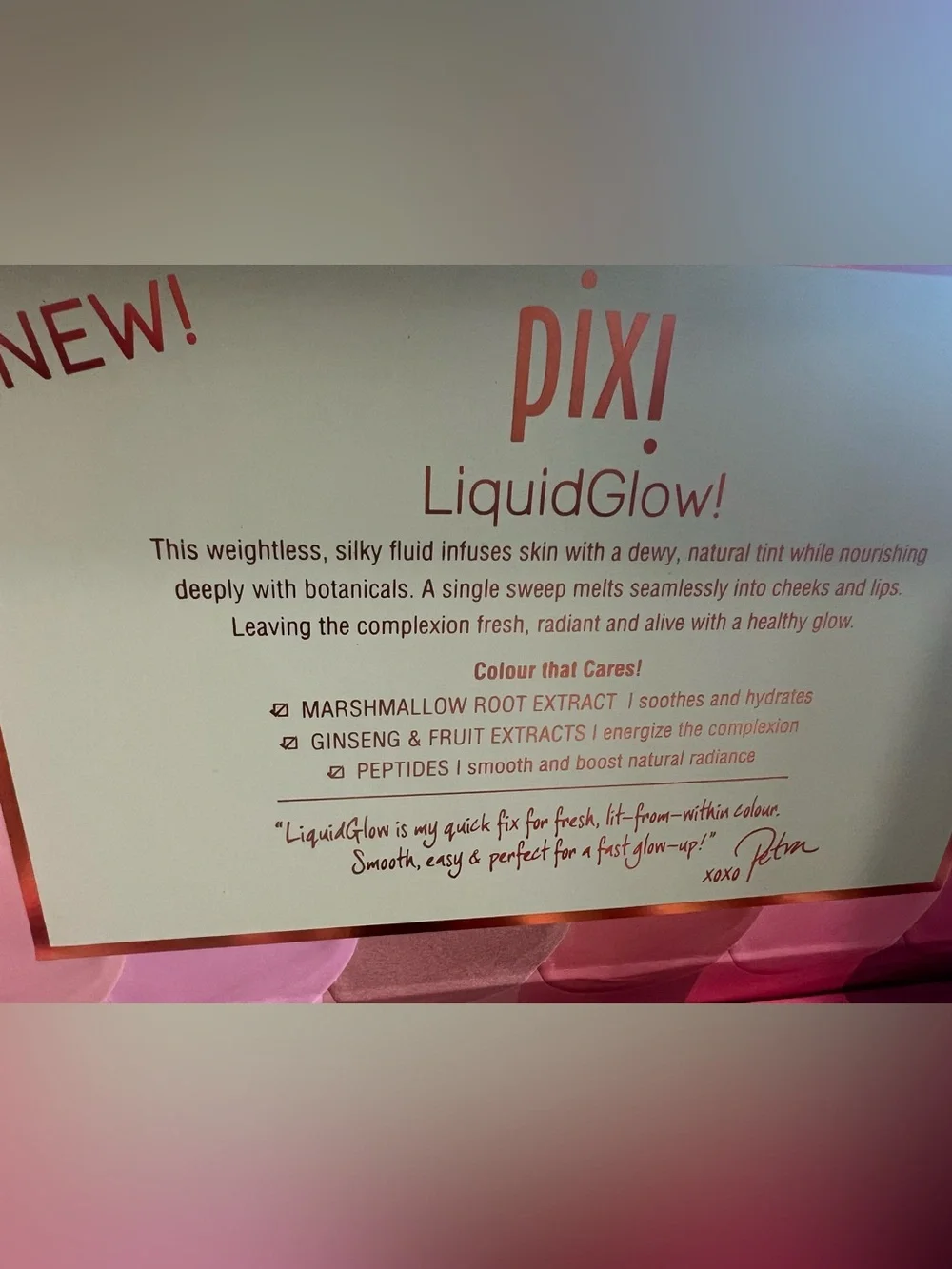 5 Pixi Liquid Glow Cheek Tint Trio & Pink Shades Set